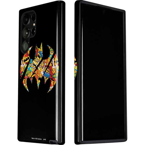 DC Comics Batman Silhouette Logo Vintage Pattern Galaxy S22 Ultra Pro Case