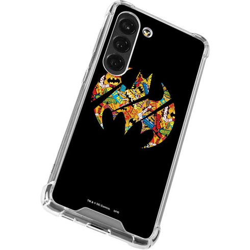 DC Comics Batman Silhouette Logo Vintage Pattern Galaxy S23 Clear Case