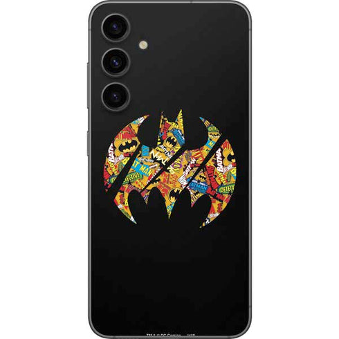 DC Comics Batman Silhouette Logo Vintage Pattern Galaxy S23 FE Skin