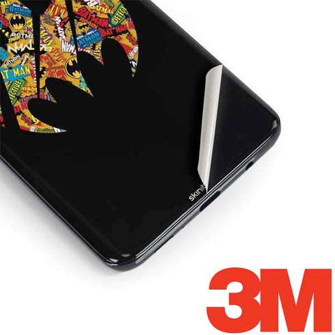 DC Comics Batman Silhouette Logo Vintage Pattern Galaxy S9 Plus Skin