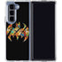 DC Comics Batman Silhouette Logo Vintage Pattern Galaxy Z Fold5 5G Clear Case
