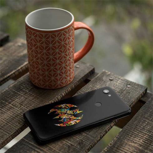 DC Comics Batman Silhouette Logo Vintage Pattern Google Pixel 3a XL Skin