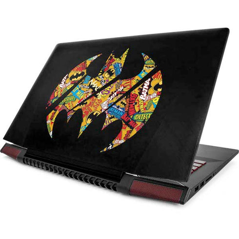 DC Comics Batman Silhouette Logo Vintage Pattern Lenovo IdeaPad Skin