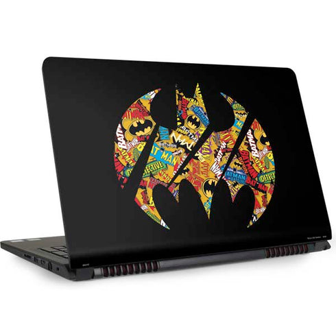 DC Comics Batman Silhouette Logo Vintage Pattern Dell Inspiron Skin