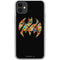 DC Comics Batman Silhouette Logo Vintage Pattern iPhone 11 Clear Case