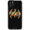 DC Comics Batman Silhouette Logo Vintage Pattern iPhone 11 Pro Clear Case