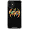 DC Comics Batman Silhouette Logo Vintage Pattern iPhone 12 Clear Case