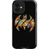DC Comics Batman Silhouette Logo Vintage Pattern iPhone 12 Impact Case