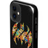 DC Comics Batman Silhouette Logo Vintage Pattern iPhone 12 Impact Case