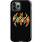 DC Comics Batman Silhouette Logo Vintage Pattern iPhone 12 Pro Impact Case
