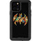 DC Comics Batman Silhouette Logo Vintage Pattern iPhone 12 Pro Waterproof Case