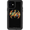 DC Comics Batman Silhouette Logo Vintage Pattern iPhone 12 Waterproof Case