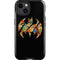 DC Comics Batman Silhouette Logo Vintage Pattern iPhone 14 Plus Impact Case