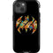 DC Comics Batman Silhouette Logo Vintage Pattern iPhone 14 Impact Case
