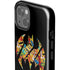 DC Comics Batman Silhouette Logo Vintage Pattern iPhone 14 Impact Case