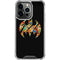 DC Comics Batman Silhouette Logo Vintage Pattern iPhone 14 Pro Clear Case
