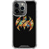 DC Comics Batman Silhouette Logo Vintage Pattern iPhone 14 Pro Clear Case