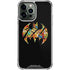 DC Comics Batman Silhouette Logo Vintage Pattern iPhone 14 Pro Max Clear Case