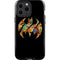 DC Comics Batman Silhouette Logo Vintage Pattern iPhone 14 Pro Max Impact Case