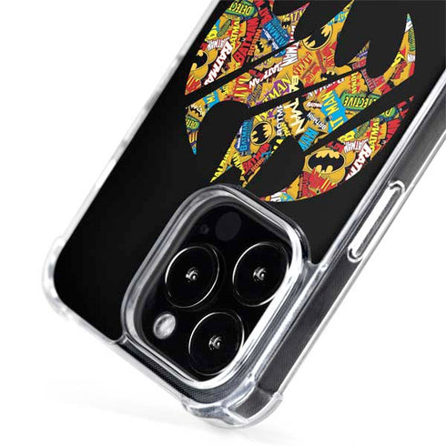 DC Comics Batman Silhouette Logo Vintage Pattern iPhone 14 Pro Max MagSafe Case