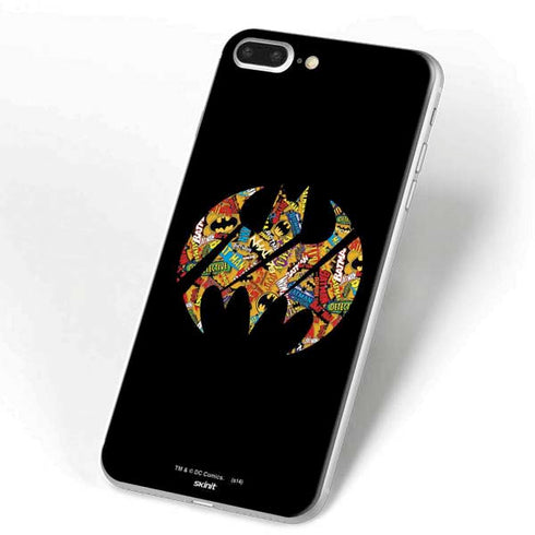 DC Comics Batman Silhouette Logo Vintage Pattern iPhone 7 Plus Skin