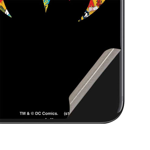 DC Comics Batman Silhouette Logo Vintage Pattern iPhone SE (2nd & 3rd Gen) Skin