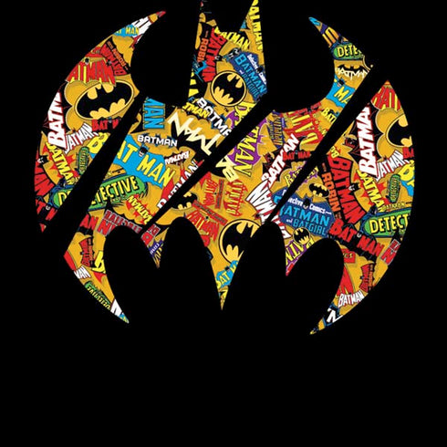 DC Comics Batman Silhouette Logo Vintage Pattern iPhone XS Skin