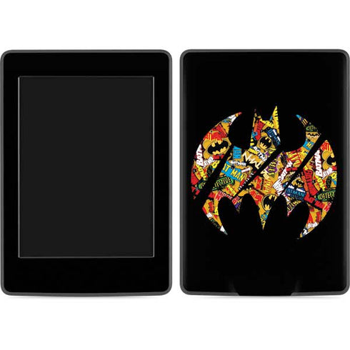 DC Comics Batman Silhouette Logo Vintage Pattern Amazon Kindle Skin