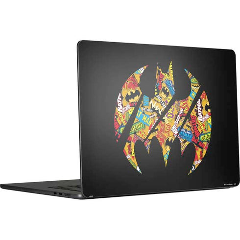 DC Comics Batman Silhouette Logo Vintage Pattern MacBook Air 15 in (2023) Skin