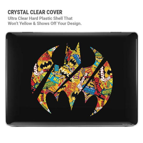 DC Comics Batman Silhouette Logo Vintage Pattern MacBook Air 15in (2023-2025) Case plus Skin
