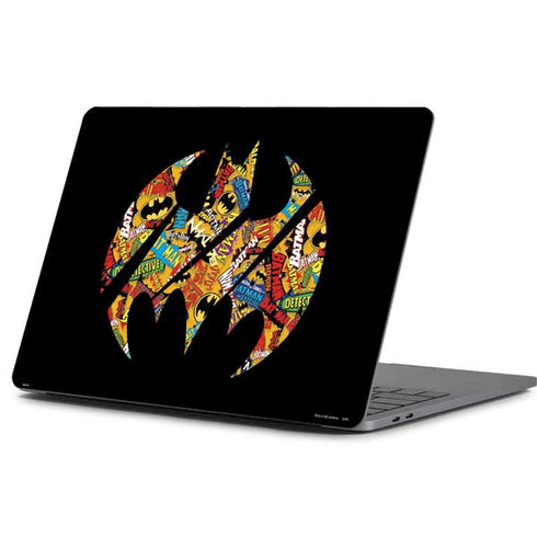 DC Comics Batman Silhouette Logo Vintage Pattern Apple MacBook Pro 13-inch Skin