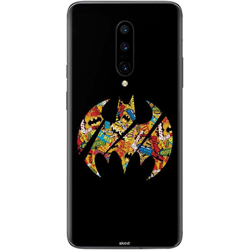 DC Comics Batman Silhouette Logo Vintage Pattern OnePlus 7 Pro Skin