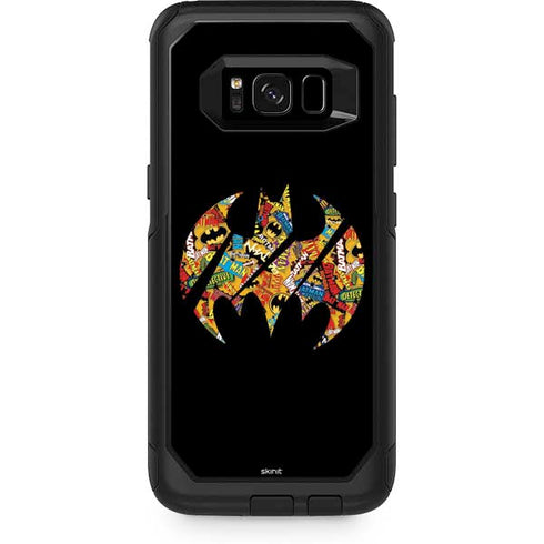 DC Comics Batman Silhouette Logo Vintage Pattern Otterbox Commuter Galaxy Skin