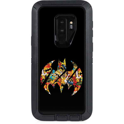 DC Comics Batman Silhouette Logo Vintage Pattern Otterbox Defender Galaxy Skin