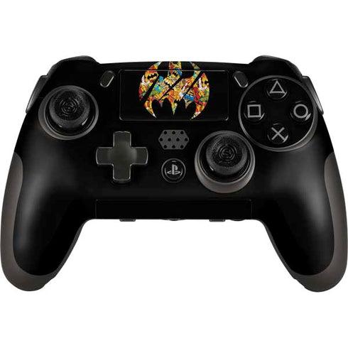 DC Comics Batman Silhouette Logo Vintage Pattern PlayStation Scuf Vantage 2 Controller Skin