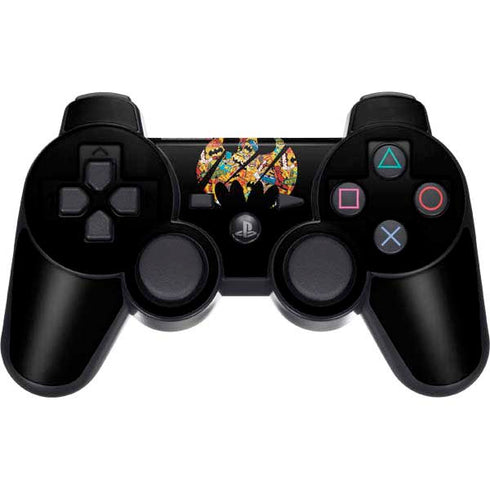 DC Comics Batman Silhouette Logo Vintage Pattern PS3 Dual Shock wireless controller Skin