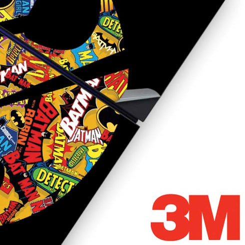 DC Comics Batman Silhouette Logo Vintage Pattern PS4 Console and Controller Bundle Skin