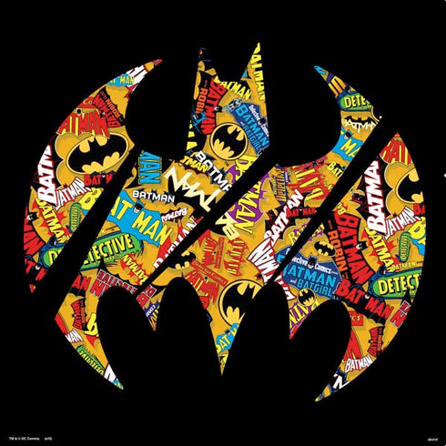 DC Comics Batman Silhouette Logo Vintage Pattern PS4 Pro/Slim Controller Skin