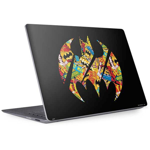 DC Comics Batman Silhouette Logo Vintage Pattern Surface Laptop 2 Skin