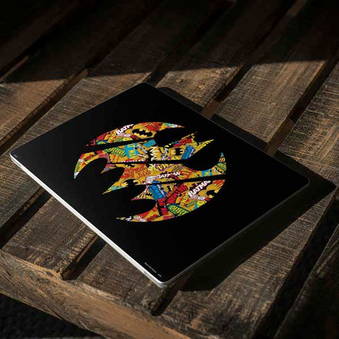 DC Comics Batman Silhouette Logo Vintage Pattern Surface Laptop 2 Skin