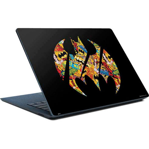 DC Comics Batman Silhouette Logo Vintage Pattern Surface Laptop Skin