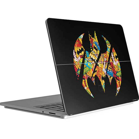 DC Comics Batman Silhouette Logo Vintage Pattern Surface Laptop Studio Skin