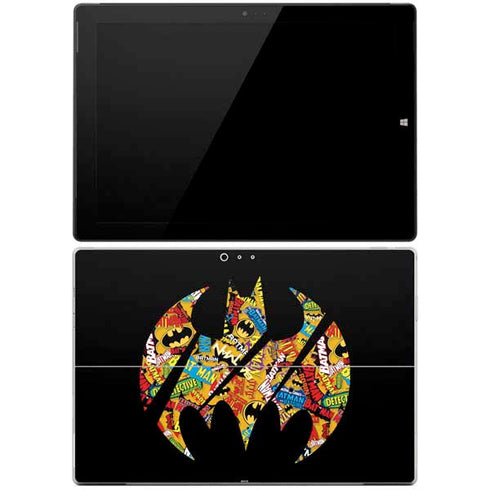 DC Comics Batman Silhouette Logo Vintage Pattern Surface Pro 3 Skin
