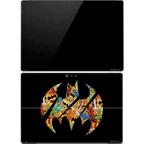DC Comics Batman Silhouette Logo Vintage Pattern Surface Pro 4 Skin