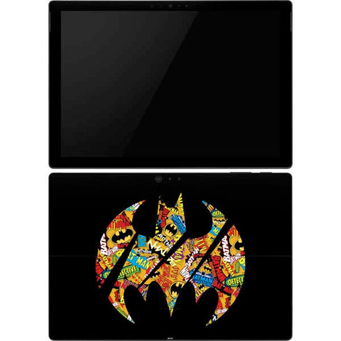 DC Comics Batman Silhouette Logo Vintage Pattern Surface Pro 6 Skin