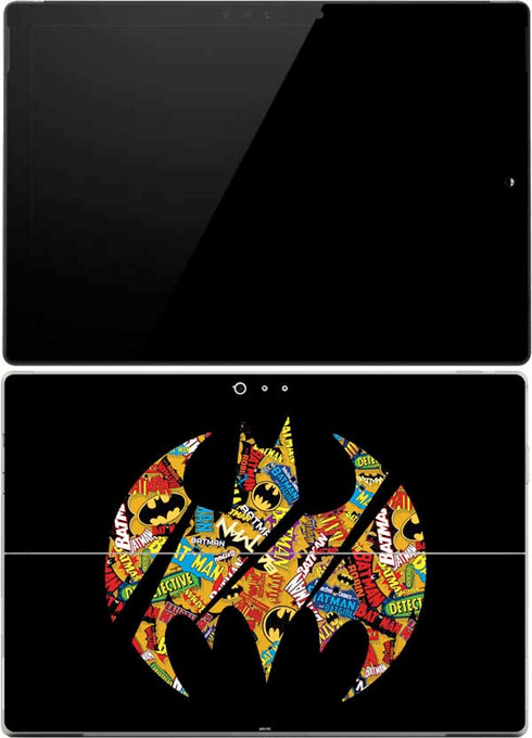 DC Comics Batman Silhouette Logo Vintage Pattern Surface Pro (2017) Skin