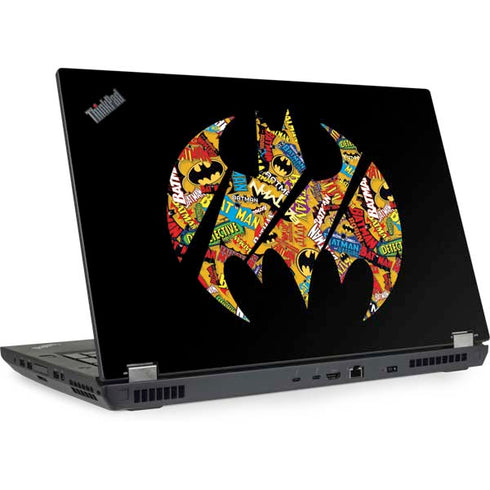 DC Comics Batman Silhouette Logo Vintage Pattern Lenovo ThinkPad Skin