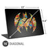 DC Comics Batman Silhouette Logo Vintage Pattern Universal Laptop 16in (13 x 9.4in) Skin