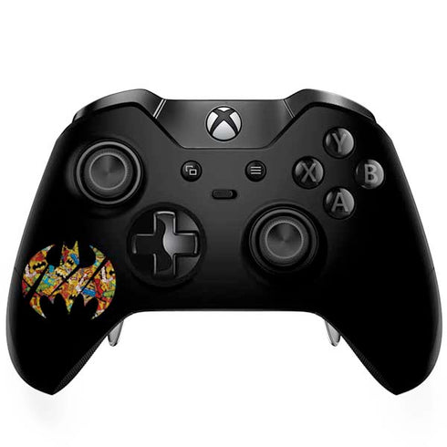 DC Comics Batman Silhouette Logo Vintage Pattern Xbox One Elite Controller Skin
