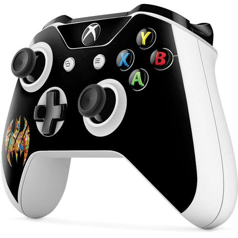 DC Comics Batman Silhouette Logo Vintage Pattern Xbox One S Controller Skin